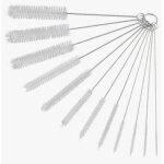 Lot de 12 brosses de nettoyage, goupillon de nettoyage, brosse de nettoyage pour tube, bouteille en verre, ...