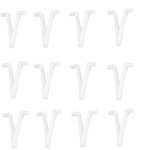 Lot de 12 clips de fixation papillon en v pour piscine - pour brosse de spa - pour balai  feuilles, ...