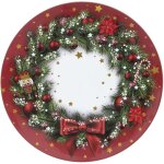 Lot de 12 dessous d'assiette couronne de noël Lot de 12 dessous d'assiette couronne de noël