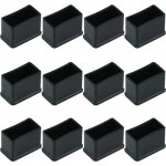 Lot de 12 embouts de protection rectangulaires en feutre de caoutchouc pour pieds de table ou de chaise ...