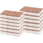 Lot de 12 �ponges � r�curer naturelles de cuisine double face pour rincer la vaisselle, po�les antiadh�sives, ...