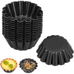 Lot de 12 mini moules � tartelettes en m�tal, 6, 3 x 2, 4 cm, pour tartes aux fruits, tartes au chocolat, ...