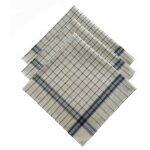 Lot de 12 mouchoirs homme travail 47x51 cm 100% coton