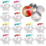 Lot de 12 moules � gla�ons ronds en silicone et plastique - pour la cuisine - pour la cuisine - couleur ...