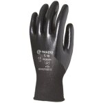 Lot de 12 paires de gants manutention eurolite 1niab - tricot noir sans couture � base de polyester - ...