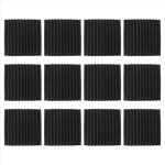 Lot de 12 panneaux acoustiques autocollants, panneaux muraux insonorisants en mousse haute densit� pour ...