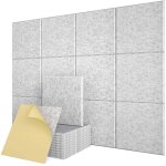 Lot de 12 panneaux en feutre auto - adh�sifs 30 x 30 cm pour tableau d'affichage mural et bureau, en ...