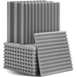 Lot de 12 panneaux en mousse acoustique 30 x 30 x 2, 5 cm - panneau acoustique haute densit� r�duisant ...