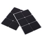 Lot de 12 patins antidrapants pour meubles, pieds de meubles en caoutchouc auto - adhsifs, protections ...