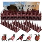 Lot de 12 pigeons anti - pigeons, 5. 16 m, anti - oiseaux, anti - pigeons, 3 rang�es de pigeons, protection ...