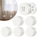 Lot de 12 poids magn�tiques pour rideaux de douche, rev�tement en caoutchouc, aimants pour doublure de ...