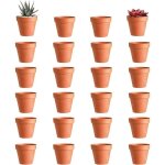 Lot de 12 pots de fleurs en terre cuite avec trou de drainage, rutilisables, pour la dcoration intrieure ...