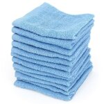Lot de 12 serviettes invit� 30x30 cm bleu ciel