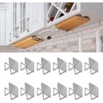 Lot de 12 supports de planche � d�couper sous armoire ? organiseur de couvercle de casserole pour armoire, ...