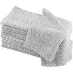 Lot de 12 torchons de cuisine en microfibre, chiffons de nettoyage en polaire corail doux, torchons vaisselle ...