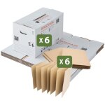 Lot 120 croisillons de calage dmnagement avec carton - 55 x 30 x 30 cm - pour assiettes et cadres - ...