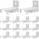 Lot de 14 supports de montage mural pour rail de rideau flexible, accessoires d'installation de tringle ...