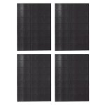 Lot de 140 carrs magntiques autocollants (15 x 15 x 0, 5 mm chacun) sur 4 feuilles de ruban adhsif ...