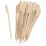 Lot de 150 pics � brochettes en bois 25 cm fackelmann