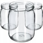 Kadax - lot de 16 bocaux � confiture avec couvercles � vis - 540 ml - sans couvercles