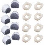 Lot de 16 pr�filtres en mousse et filtre � carbone - compatible avec petsafe drinkwell fountain inox ...