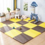 Lot de 16 tapis de sol en mousse eva pour b�b�, antid�rapants, activit�s de jeu, 30x30x1 cm