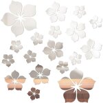 Lot de 18 autocollants muraux miroir en acrylique, diy art d�co, pour d�coration fond chambre ou salle ...