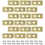 Wiltec - lot de 18 lames de rechange pour robot tondeuse ? en acier inoxydable et titane ? 36 x 18 mm ...