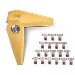 Lot de 18 lames de rechange en titane pour bosch indego 800, 1000, 1200, 350, 400 et 450, y compris connect ...