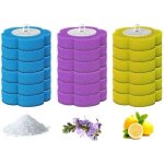 Lot de 18 t�tes de brosse de toilette jetables de rechange pour brosse de toilette � 3 couches pour lavabo ...