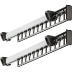 Lot de 2 312 mm porte - v�tements armoire garde - robe extractible coulissant pour cintre support portemanteau ...