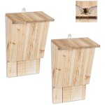 Lot de 2 abris pour chauves - souris en bois ? nichoirs pour chauves - souris d'extrieur, grands nichoirs ...