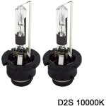 Lot de 2 ac d2s 10000k xenon hid ampoule lampe  dcharge phare ampoule de rechange hid lampe xnon 35w ...