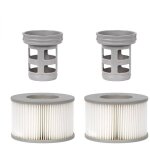 Lot de 2 accessoires de spa pour msp, comprend 2 adaptateurs de base  visser de rechange, 2 filtres ...