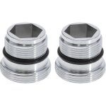 Lot de 2 adaptateurs m�le - m�le m18, 5 - m22 compatibles avec ikea, grohe et les robinets mitigeurs ...