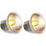 Lot de 2 ampoule chauffante terrarium e27 dimmable, 25w uva uvb lampe chauffante tortue ac 230v, ampoule ...