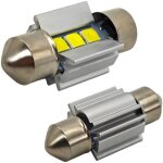 Lot de 2 ampoules led c3w sv8. 5 31 mm 12 - 24 v canbus 320 lm lumi�re blanche intense
