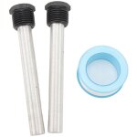 Lot de 2 anodes de rechange en magn�sium pour chauffe - eau, filetage npt 1 / 2 po, compatibles avec ...