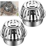 Lot de 2 ( argent) prot�ge - goutti�res, durables et faciles � utiliser, cr�pine de goutti�re pour �viter ...