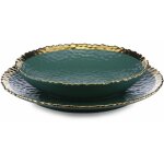 Lot de 2 assiettes kati green gold
