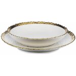 Lot de 2 assiettes kati en or blanc