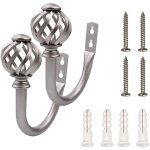 Lot de 2 attaches pour rideaux - crochets - attaches - embrasses - supports pour rideaux de draperie, ...
