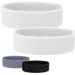 Lot de 2 bandeaux de sport anti - transpiration pour cheveux, running, tennis, fitness, padle, absorbant ...