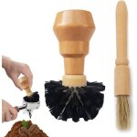 Lot de 2 barista brosse de nettoyage, brosse porte - filtre pour machine � expresso, pinceaux machine ...