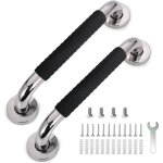 Lot de 2 barre d'appui wc, 30cm acier inoxydable barre de douche?main courante pour escalier, 304 poign�e ...