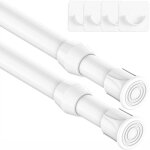 Lot de 2 barres rideau extensible sans perçage tringle extensible pour portes fenêtres cuisine salle ... Lot de 2 barres rideau extensible sans perçage tringle extensible pour portes fenêtres cuisine salle ...