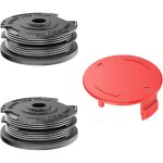 Lot de 2 bobines de rechange pour coupe - bordure � 1, 6 mm - 6, 1 m + 1 couvercle de bobine pour coupe ...