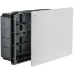 Lot de 2 bo�tes de d�rivation encastr� pp / t - 8 (156x196x68, 5) couvercle blanc bouchon en carton ip40 ...