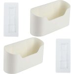 Lot de 2 bo�tes de rangement autocollantes pour porte d'armoire de cuisine, pour armoire, salle de bain, ...