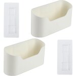 Lot de 2 botes de rangement autocollantes pour porte d'armoire de cuisine, pour armoire, salle de bain, ...